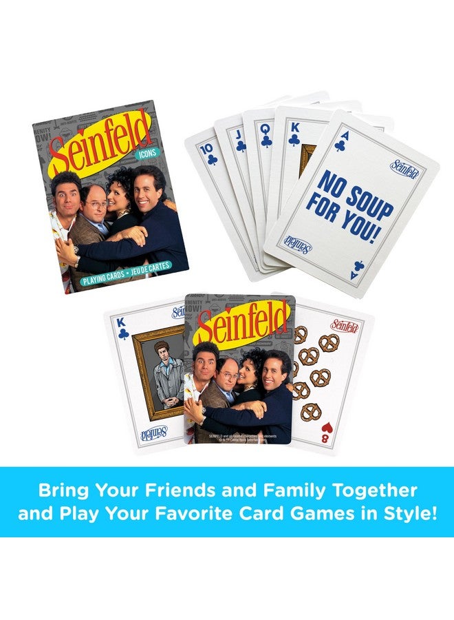 AQUARIUS Seinfeld Playing Cards - Seinfeld Icons Themed Deck of Cards for Your Favorite Card Games - Officially Licensed Seinfeld Merchandise & Collectibles - Image 2
