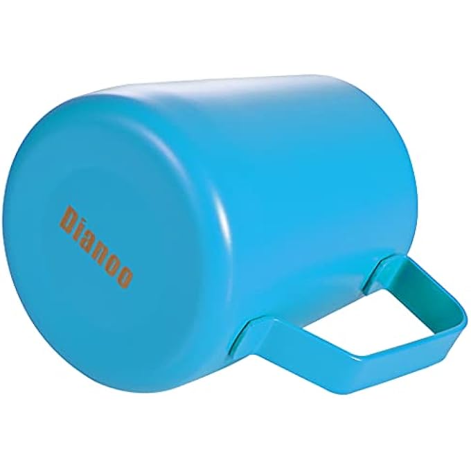 Dianoo Milk Frothing Pitcher Steaming Pitcher Espresso Milk Frothing Pitcher Stainless Steel Coffee Jug Latte Art Cup 600 Ml Blue - Image 3