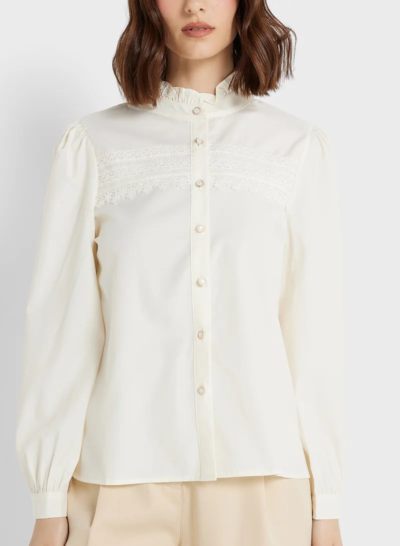 ELLA Lace Trim Top