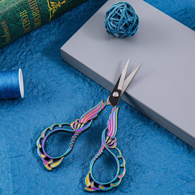 GLEXAL 2-Pack Embroidery Scissors Kit with Covers - Cute Cut-Out Design Handles, Sharp Tips for Precise Cutting - Ideal for Craft, Sewing, and More - Image 4