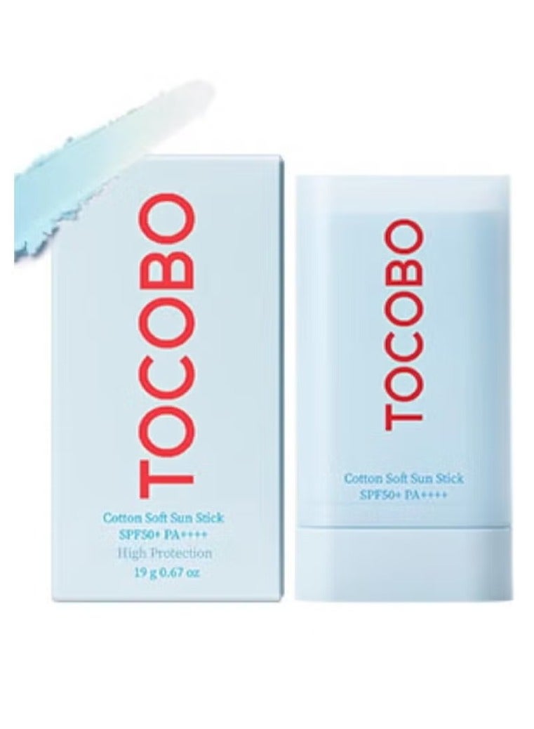 توكوبو توکوبو عصا واقي الشمس القطنية SPF50+ PA++++ وزن 19 جم واقي شمس للوجه بلمسة مطفية مع تحكم بالزيوت - Image 2