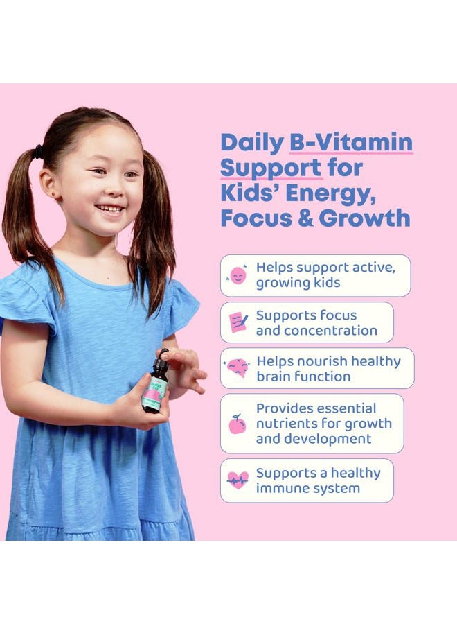 JoySpring Liquid B Complex for Kids - Kids B Complex B2, B6, B12 & B5 - Vitamin B Complex Liquid May aid in Immunity & Mood - Sugar Free B Complex Vitamin Supplement for Kids & Adults - Vitamin B12 60 Servings - Image 2