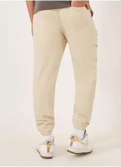 Styli Slogan Print Oversized Fit Cotton Terry Joggers  - Image 5