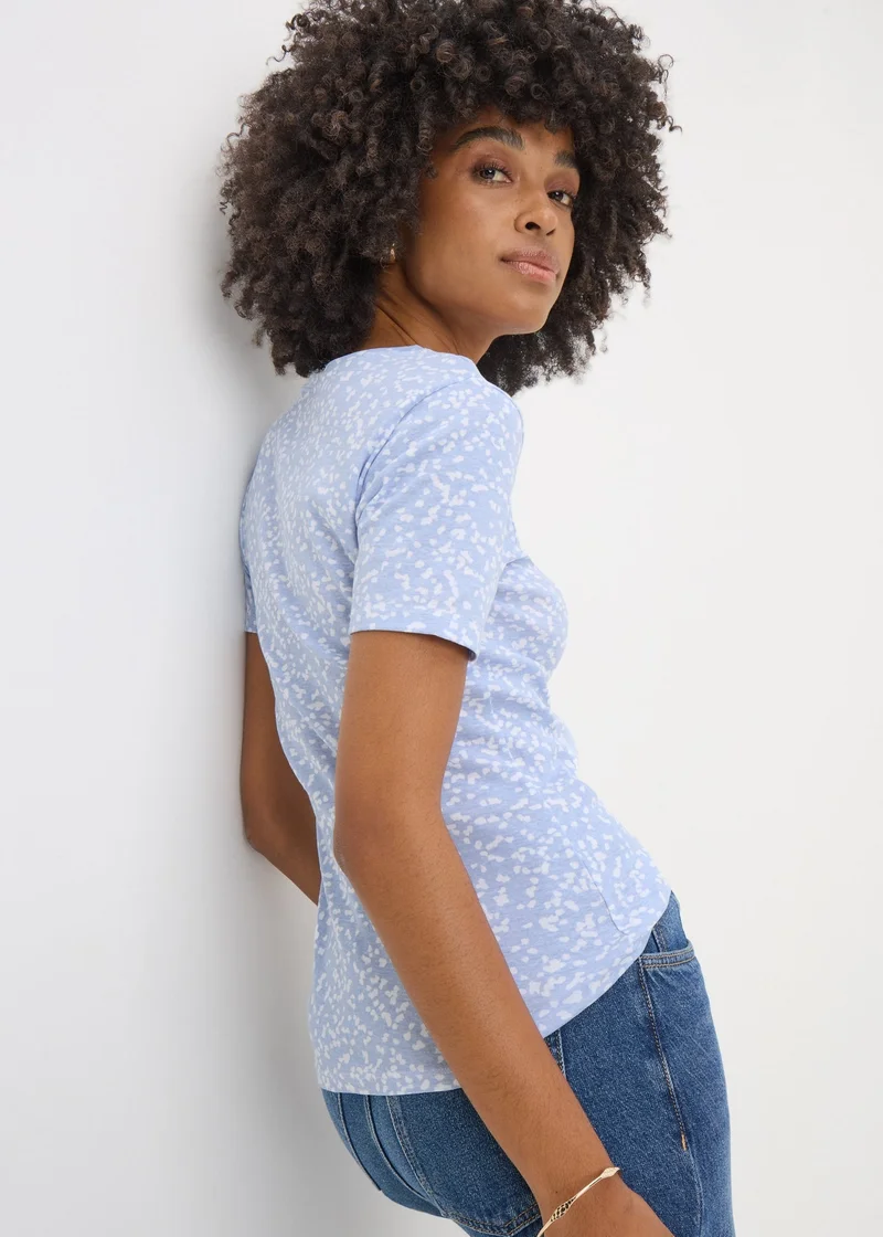 Matalan Blue Spot Fitted Top