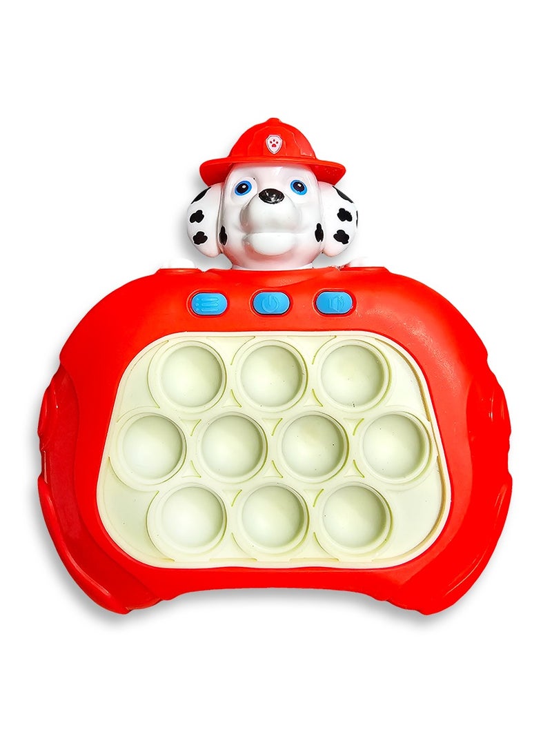Generic - Quick Push Pop game, with a Fire dog theme for kids and adults, boys and girls , a fun handheld game for home and garden , birthday gifts that is easy to move around so your child can spend hours of entertainment, a bubble pushing game to relieve stress and nervousness. - Image 1