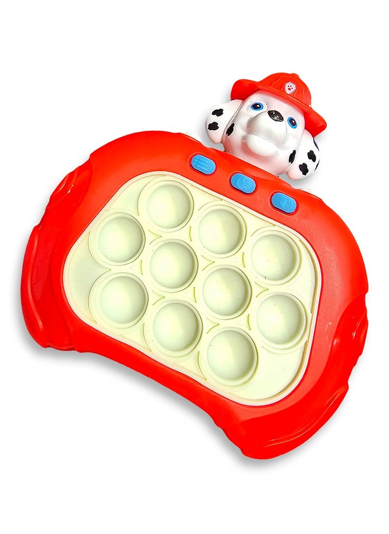 Generic - Quick Push Pop game, with a Fire dog theme for kids and adults, boys and girls , a fun handheld game for home and garden , birthday gifts that is easy to move around so your child can spend hours of entertainment, a bubble pushing game to relieve stress and nervousness. - Image 1