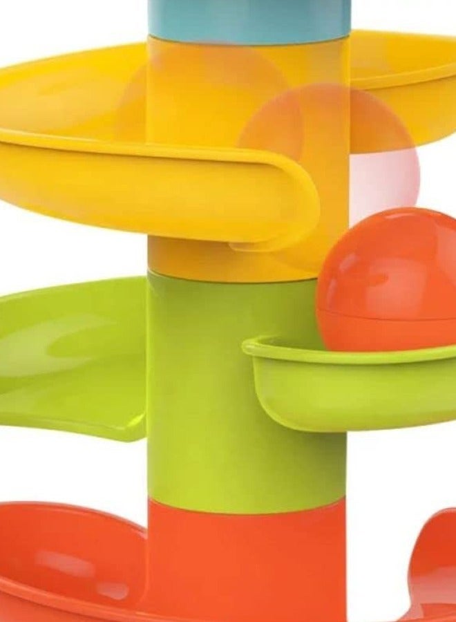 بيبي 5 طبقة لفة الكرة برج الكرة للأطفال الصغار الكرة قطرة ولفة برج الدوامة مع 4 طبقات 3 كرات نشاط التطوير التعليمي ألعاب الكرة للأطفال ألعاب برج الكرة المنحدر للطفل 1+ سنوات - Image 5