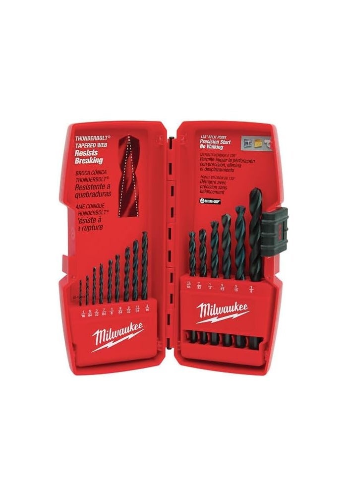 Milwaukee 15-Piece Thunderbolt Black Oxide Drill Bit Set - Image 2
