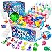 CUBETOOU Magic Water Elf Toy Kit 20 Gels 15 Molds Craft Art Kits for Kids Girls Boys Age 3 4 5 6 7 8 9 10 11 12 year old Aqua Fairy Make Your Own Water Pets Squishy Maker Toy Birthday Gift Party Favors - Image 2