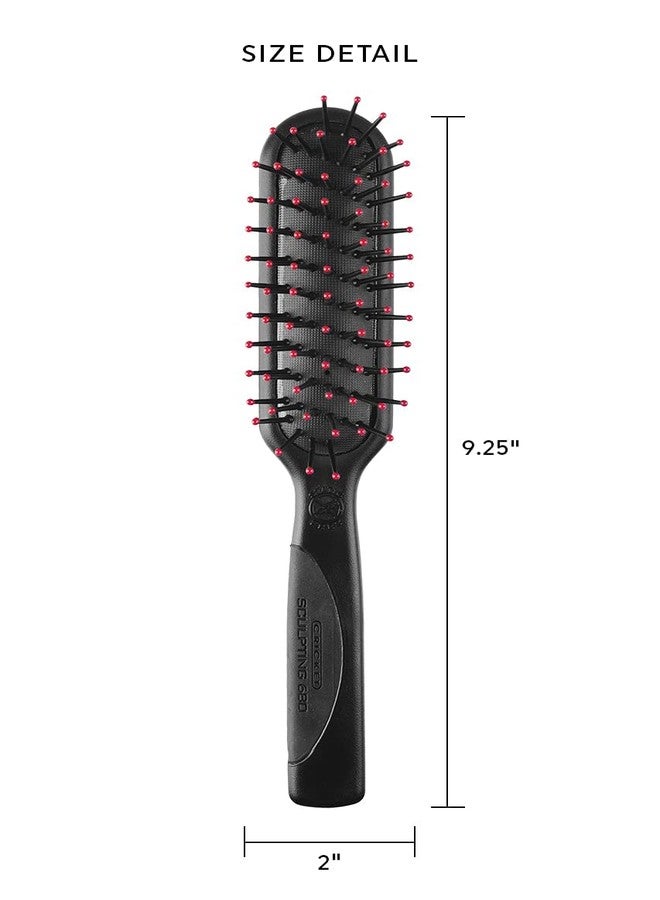Cricket Static Free Sculpting 680 Cushion Hair Brush - Anti-Static Nylon Bristles, Non-Snag and Scalp-Friendly Design, Padded Cushion with Non-Slip Handle for Effortless Styling on All Hair Types - Image 3