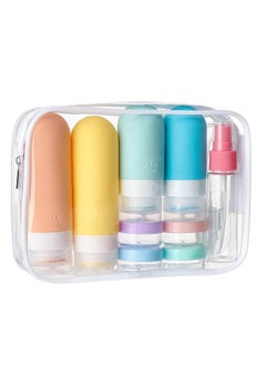 Fanski 16 Pack Travel Bottles Set - TSA Approved Leak Proof Silicone Squeezable Containers for Toiletries, Conditioner, Shampoo, Lotion & Body Wash Accessories  - Image 1