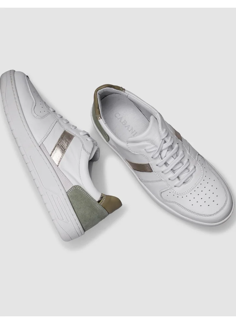 Cabani Leather White Women's Sports Shoes