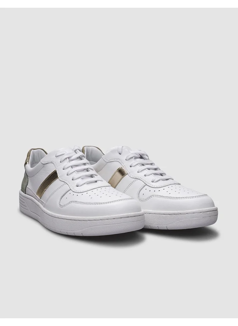 Cabani Leather White Women's Sports Shoes