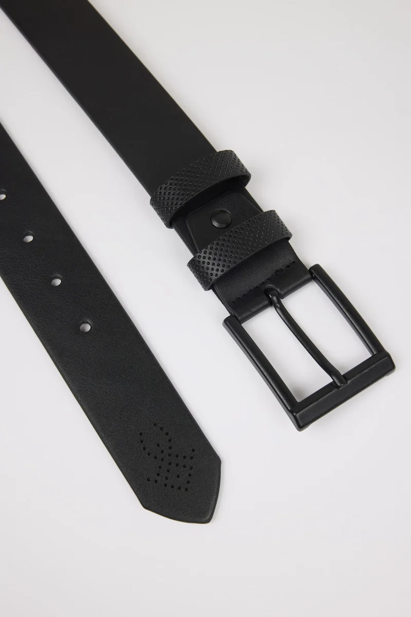 Defacto  Man Rectangle Clasp Faux Leather Denim Belt for Men | Best Price UAE
