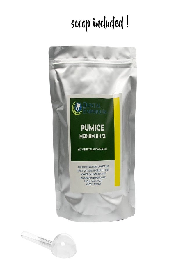 House Brand Pumice Powder Flour Medium Grit - Used in Horticulture, Beauty, Oral Care, Filtration & Industrial Abrasive- 1lb Medium Pumice Grit in Sealable Mylar Bag with Plastic Scoop Included - Image 3