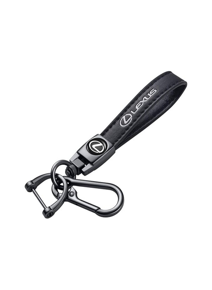 Generic - Genuine Leather Car Keychain for Lexus RX ES GS LS NX RS GX LX RC LC RX350 is250 GX460 | Premium Key Ring for Men & Women | Stylish Key Holder Accessory | Durable Car Key Fob Chain - Image 1