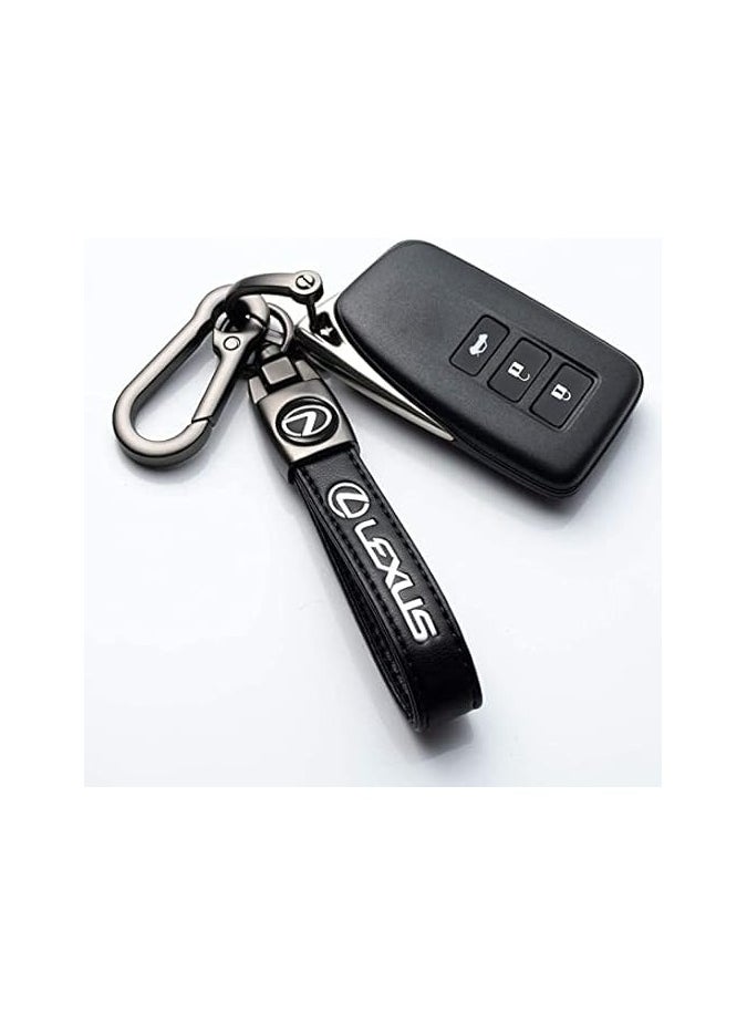 Generic - Genuine Leather Car Keychain for Lexus RX ES GS LS NX RS GX LX RC LC RX350 is250 GX460 | Premium Key Ring for Men & Women | Stylish Key Holder Accessory | Durable Car Key Fob Chain - Image 1