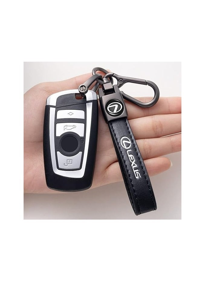 Generic - Genuine Leather Car Keychain for Lexus RX ES GS LS NX RS GX LX RC LC RX350 is250 GX460 | Premium Key Ring for Men & Women | Stylish Key Holder Accessory | Durable Car Key Fob Chain - Image 1