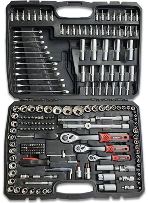 Mayer 216 Piece 1/2-3/8-1/4 Professional Socket Set