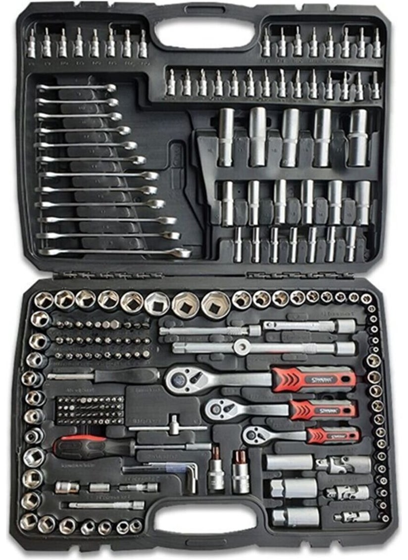 Mayer 216 Piece 1/2-3/8-1/4 Professional Socket Set