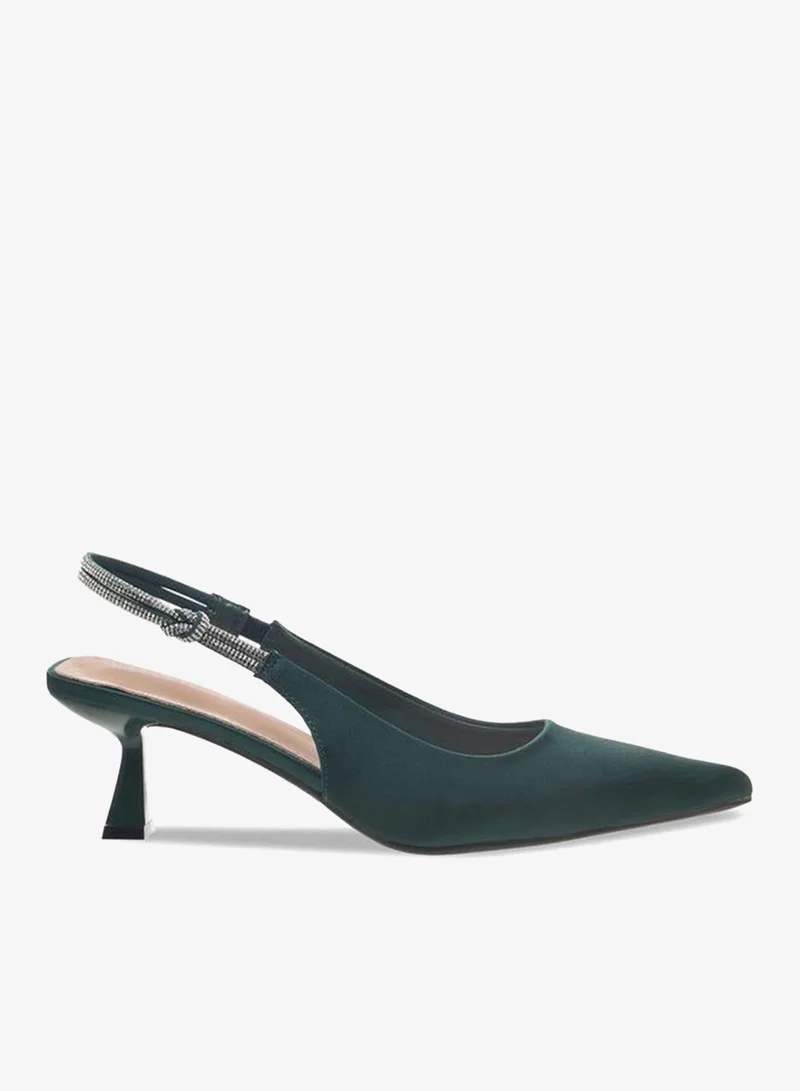 سيليست Women Kitten Heel Slingback Shoes Ramadan Collections