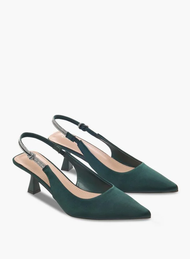 سيليست Women Kitten Heel Slingback Shoes