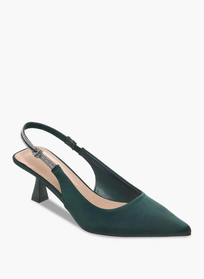 سيليست Women Kitten Heel Slingback Shoes