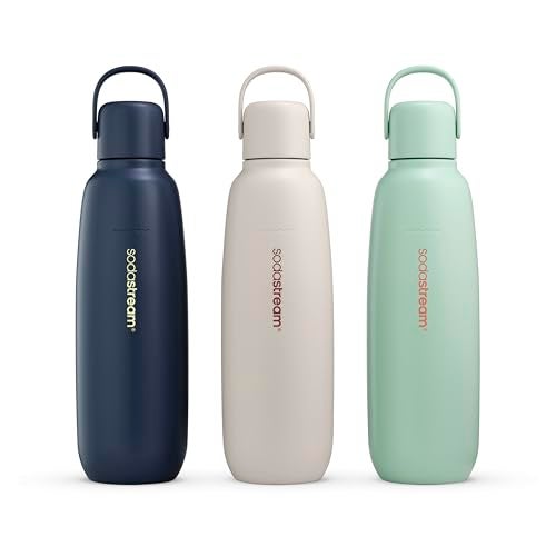 sodastream Fizz & Go Cool - All Metal Bottle (Sand) Carbonating Bottle Capacity, 0.9L - Image 2