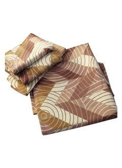Generic Large 5-piece cotton beige bed set  - Image 1