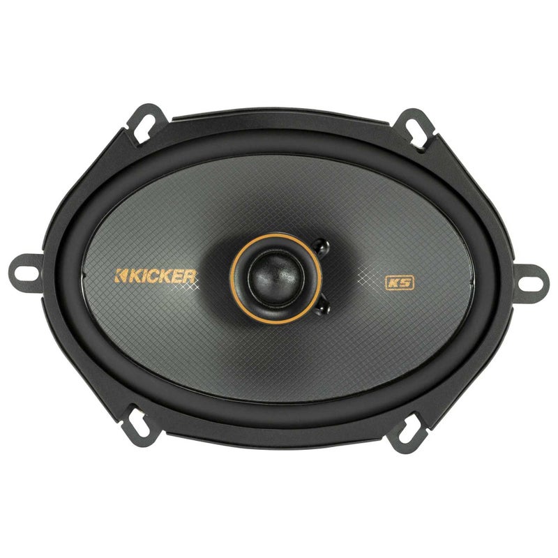 Kicker 51KSC6804 KS-Series 6x8 Coaxial Speakers with .75" tweeters, 4-Ohm, Pair - Image 2