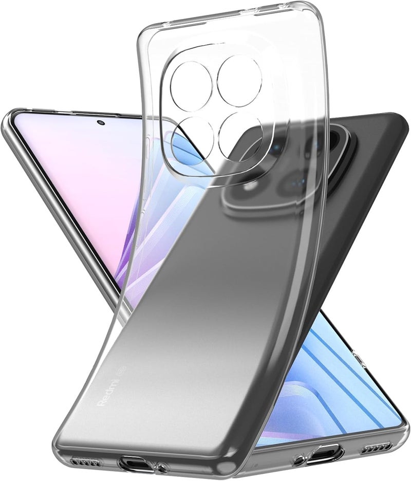 Note 15 Pro Plus 5G Case, Clear Soft Flexible TPU Case Lightweight Protective Cover Compatible with Redmi Note 15 Pro Plus 5G Clear