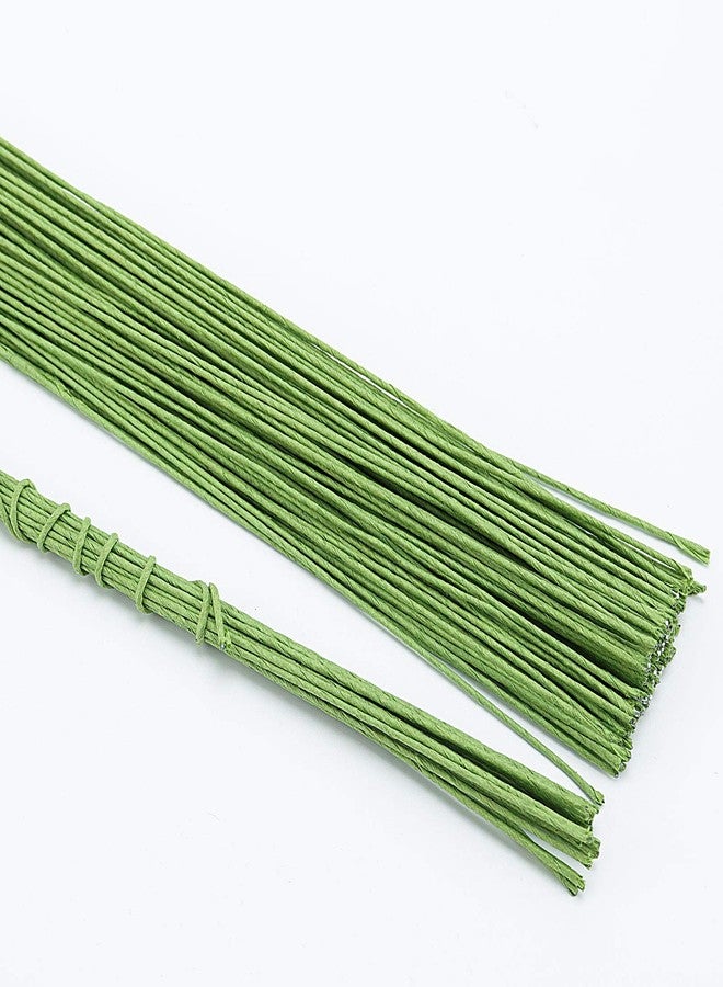 ZOENHOU 300 PCS 16 Inch 14 Gauge Floral Wire, Green Floral Stem Crafting Wire for DIY Crafts, Flower Making Supplies Florist Arrangements and Decorations - Image 4