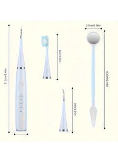 Goolsky Electric Dental Flosser and Toothbrush Combo Set - Portable Tooth Cleaner with Rechargeable Lithium Battery, USB Charging, 4V Operation for Improved Gum Health - Unscented, Ideal for Travel & Home Use  - Image 3