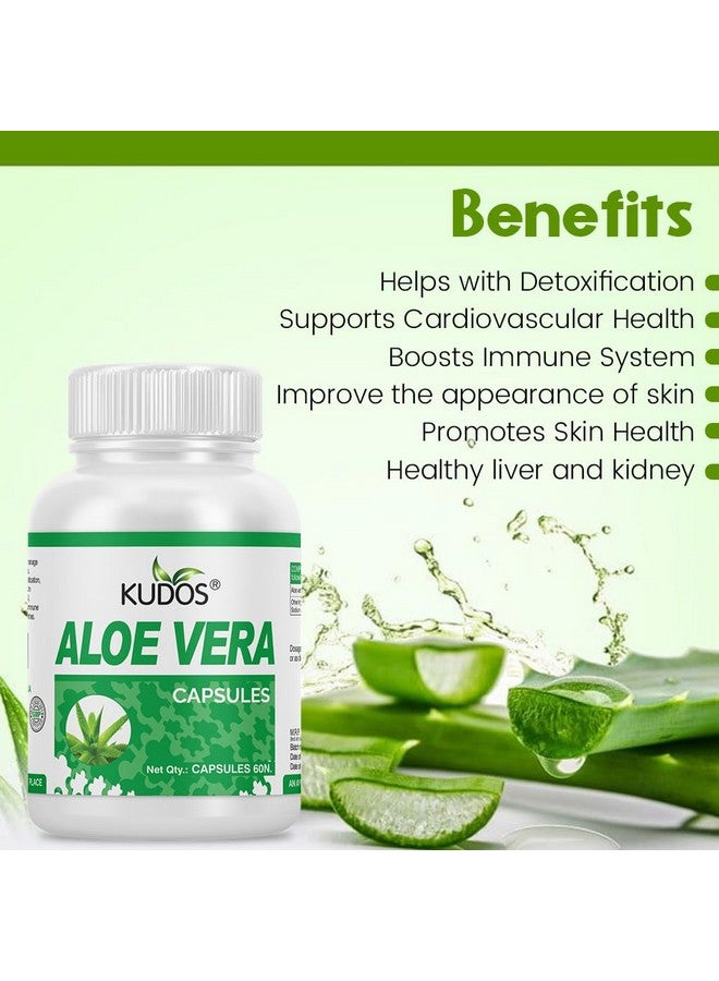 Kudos Ayurveda Aloe Vera Capsules for Respiratory, Digestive, and Inflammatory Issues - Image 4
