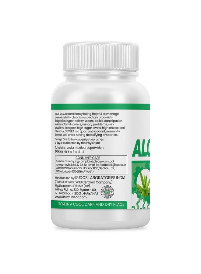 Kudos Ayurveda Aloe Vera Capsules for Respiratory, Digestive, and Inflammatory Issues - Image 3
