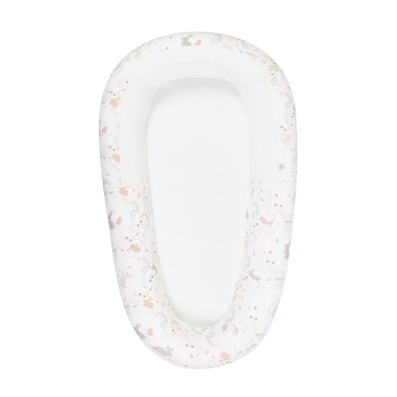 Purflo Sleep Tight Breathable Baby Bed 0-8M, Storybook Nutmeg - Image 1