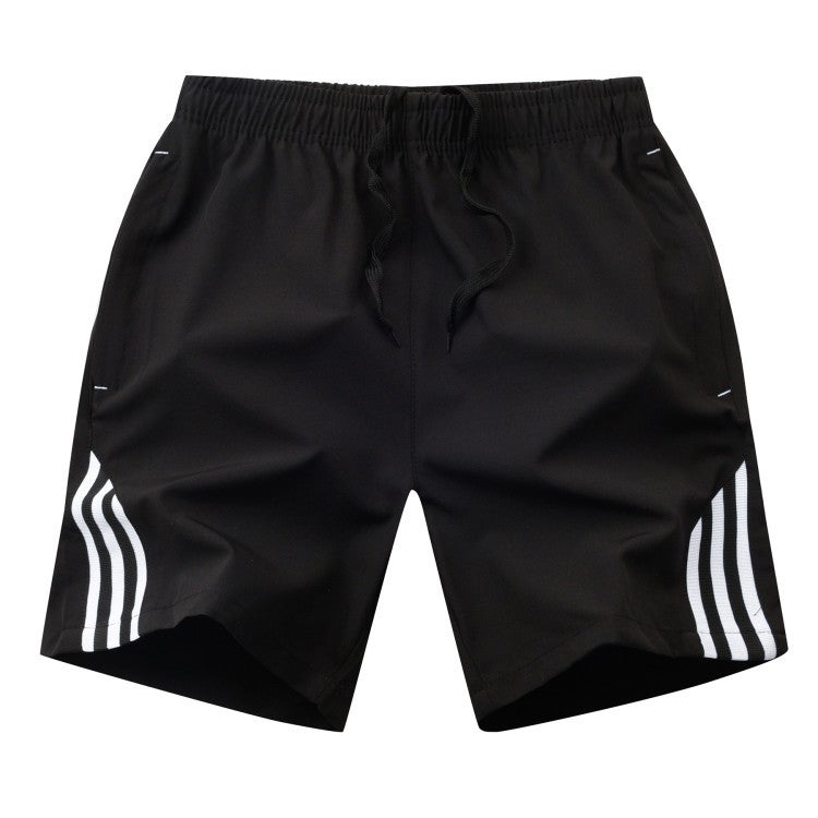 Cross-Border 2025 Five-Point Shorts Men's Beach Pants Men's Sports Large Size Mid-Pants Three-Stripe Men's Half Pants Outdoor Leisure - Image 1