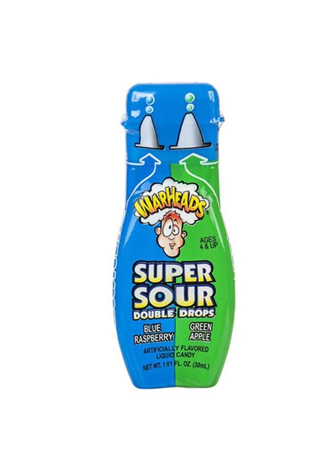 Warheads Super Sour Double Drops Raspberry and Apple Liquid 30ml - Image 1