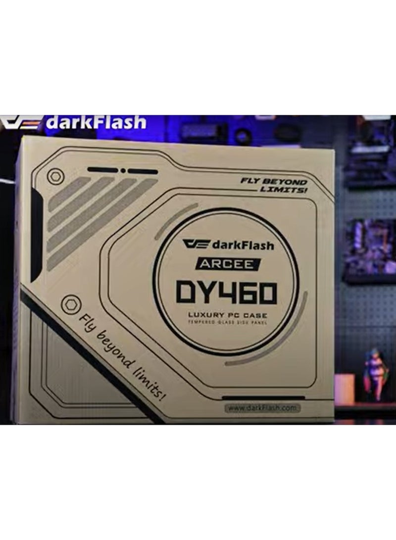 DarkFlash DY460 ATX PC Case - White - Image 1