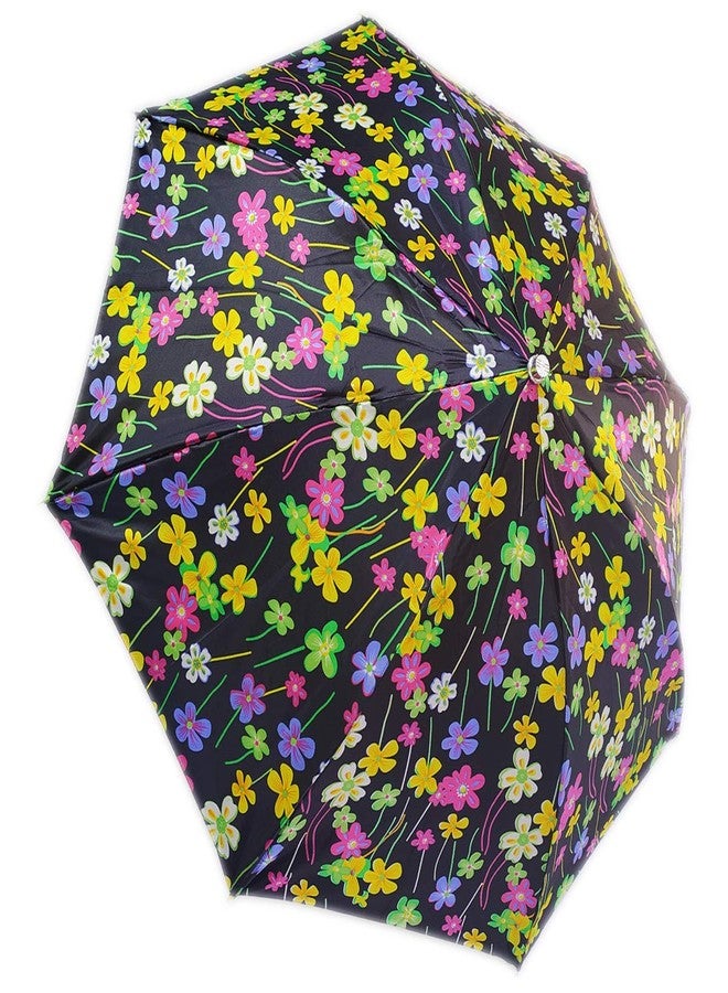 RAINPOPSON Umbrella for Women/Men/Girls Stylish Windproof 2 Fold Umbrella Combo Use for Rain & Summer (Multicolor & Blue Printed) - Set of 2 - Image 3