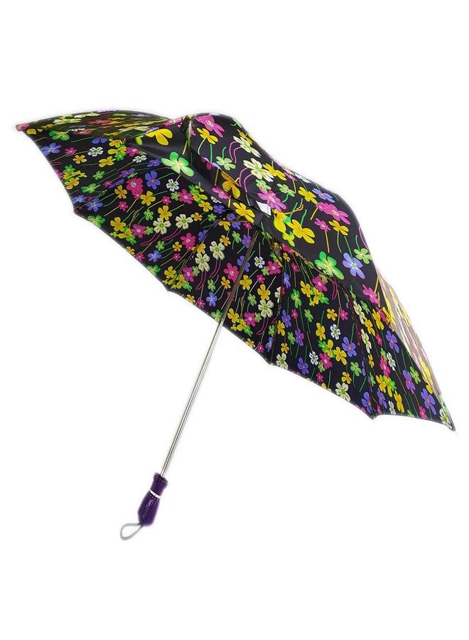 RAINPOPSON Umbrella for Women/Men/Girls Stylish Windproof 2 Fold Umbrella Combo Use for Rain & Summer (Multicolor & Blue Printed) - Set of 2 - Image 5