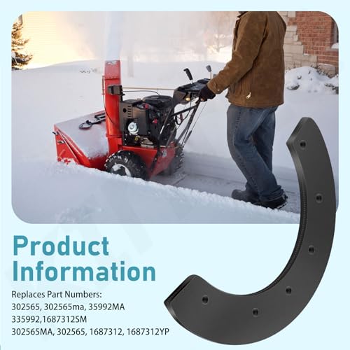 KINTLE 302565MA, 302565, 335992 Snow Thrower Paddle Set -Compatible with 20, 21 or 22" Craftsman, Noma,Murray Snow Thrower 302565ma,1687312SM, with 90 Pieces Hardware - 8 Pack - Image 3