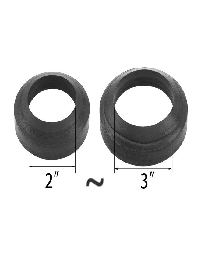 Rrina Universal Toilet Tank to Bowl Gaskets Repair Kit with 2 Pcs Gasket 2 Sets Tank to Bowl Bolts Fits Most 2Inch 3Inch Flush Valve Opening Toilet Tanks - Image 2