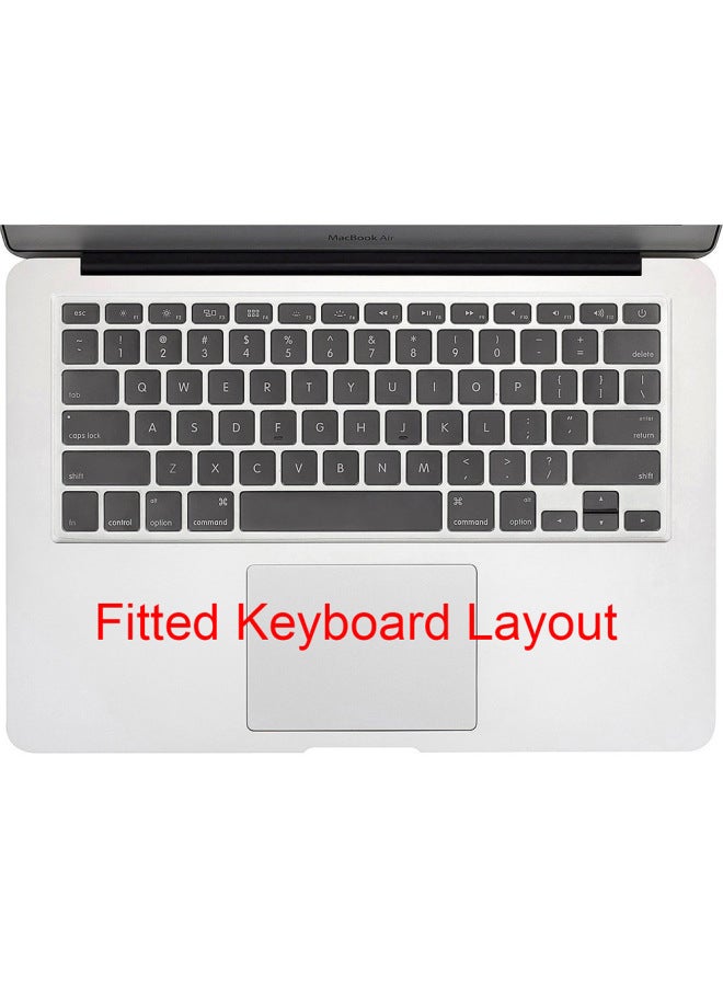 Applicable To MacBook Apple Notebook Keyboard Film Mac Air11Pro1315 Lightweight TPU Computer Protective Sticker-Color:Transparent Tpu Keyboard Membrane-Size:US Version A2141 Covers Touch Area