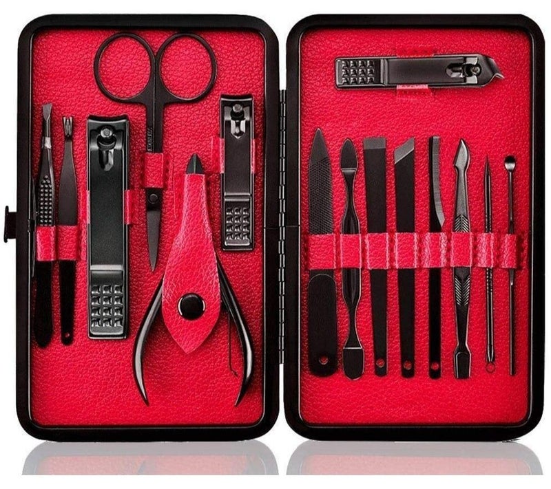 ORiTi Nail Clipper Set 15 In 1 Nail File Swing Out Nail Cleaner File Popular Gifts For Men Women Best Nail Care For Manicure Pedicure Home Travel Manicure Set - Image 1