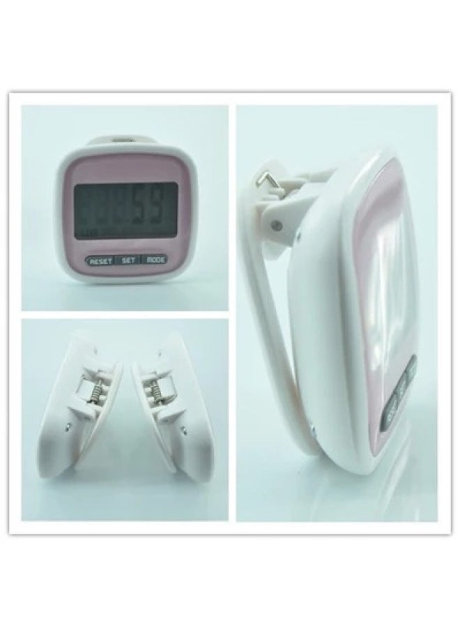 Generic Electronic Pedometer Calorie Multi-function Watch Walking Old Man Running Counter Promotion-Color:Old Style Pink - Image 1