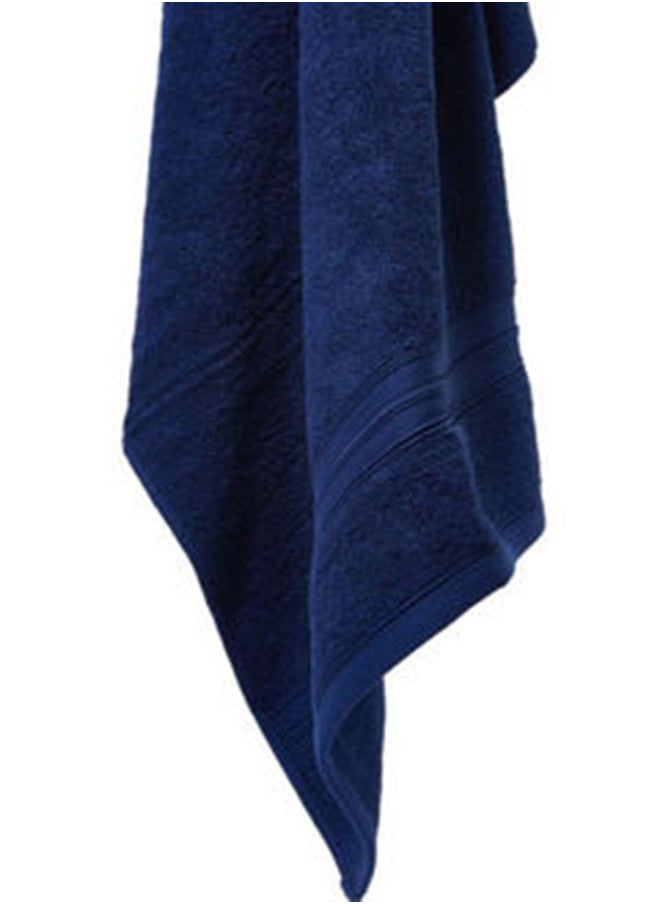 White Rose - Shadow Bath Sheet 550 GSM 100% Cotton Terry 80x160 cm -Luxury Feel Super Absorbent Quick Dry Royal Blue - Image 1