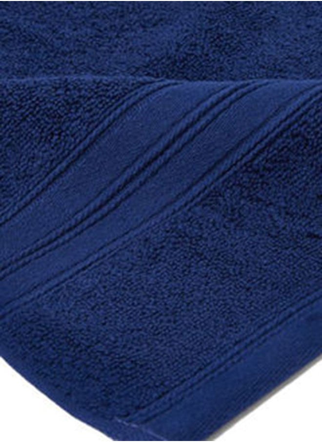 White Rose - Shadow Bath Sheet 550 GSM 100% Cotton Terry 80x160 cm -Luxury Feel Super Absorbent Quick Dry Royal Blue - Image 1