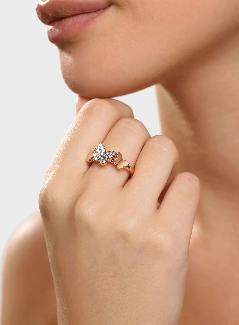 GUESS Butterfly Crystals Ring