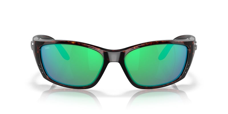 Costa Del Mar Mens Fisch Rectangular Sunglasses, Tortoise/Copper Green Mirrored Polarized-580G, 64 mm - Image 1